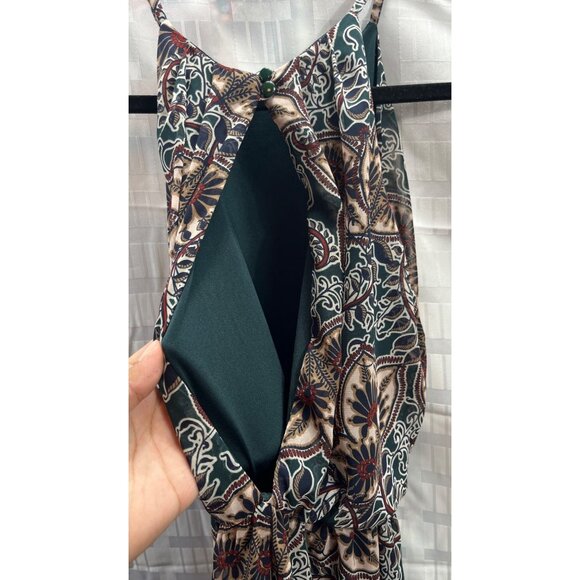 LUSH WOMEN DRESS SLEVEELESS SIZE XS GREEN MULTICOLOR - Picture 11 of 16